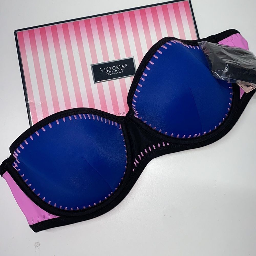 🔥🏖VICTORIA SECRET  swimsuit top bandeau  strapless multi-way New
